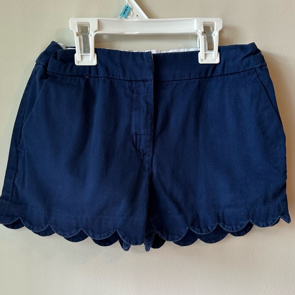 Crewcuts Scalloped Hem Shorts - Navy blue